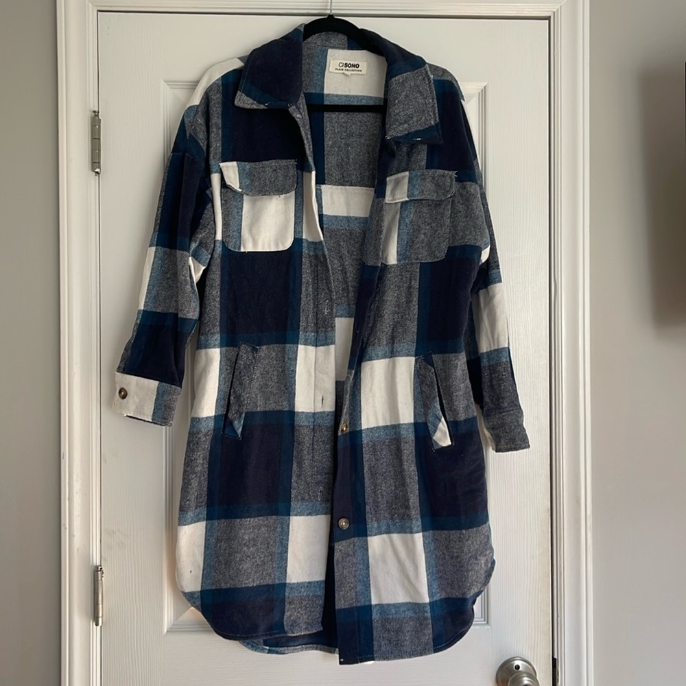 Plaid Trenchcoat